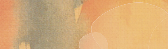 Orangenes abstraktes Wasserfarben-Bild