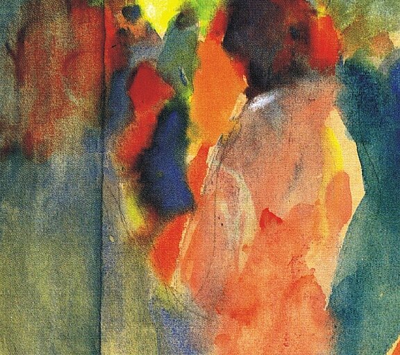 Abstraktes Wasserfarben-Bild